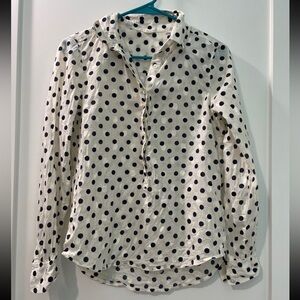 J. Crew Polka Dot Button-Up Shirt